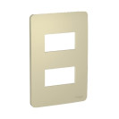 SCHNEIDER ORION PLACA 4X2 2 POSTOS HORIZON GOLD