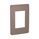 SCHNEIDER ORION PLACA 4X2 3 POSTOS PLANET BROWN