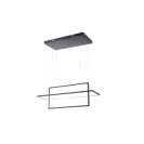 DECOR PENDENTE 2 RETANG PRETO 3500K 22219452460010